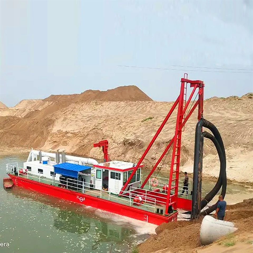 Máquina de dragagem de areia com draga de sucção a jato