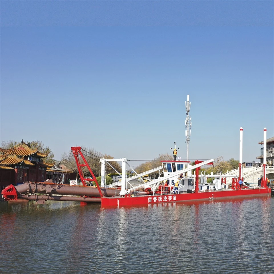 Draga de sucção de cortador de equipamento de dragagem de rio urbano